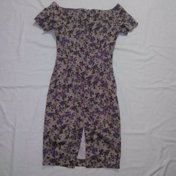 Zara Basic Size 5 Floral Print Sheath Dress - Picture 12 of 12